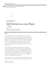 Self-Portrait As a Lute Player C