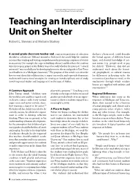 Teaching an Interdisciplinary Unit on Shelter
