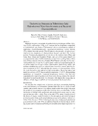 Underwater Domains in Yellowstone Lake Hydrothermal Vent Geochemistry and Bacterial Chemosynthesis