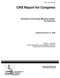 C RS Report for Congress