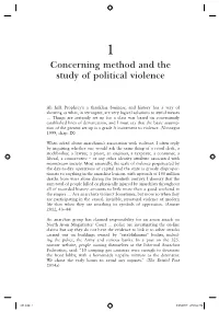 Concerning Method and the Study of Political Violence