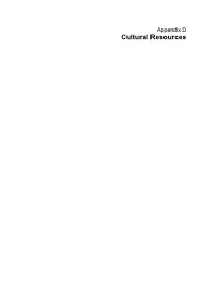 Cultural Resources
