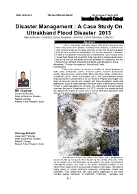 Disaster Management