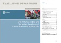 Evaluation Department Content