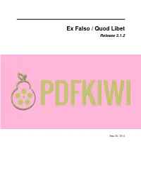 Ex Falso / Quod Libet Release 3.1.2