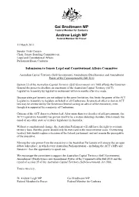 Gai Brodtmann MP Andrew Leigh MP