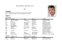 M I C H a E L B E C K L E Y Cv