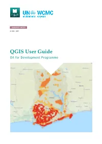 QGIS User Guide Oil for Development Programme