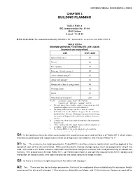 R301.4 MINIMUM UNIFORMLY DISTRIBUTED LIVE LOADS (In Pounds Per Square Foot) USE LIVE LOAD