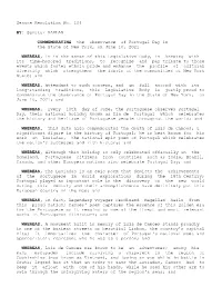 Senate Resolution No. 104 Senator KAPLAN BY: the Observance Of