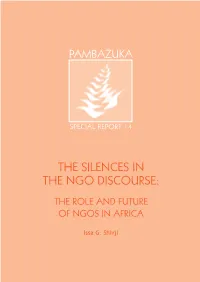 The Silences in the Ngo Discourse