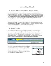 Allocator Player Manual