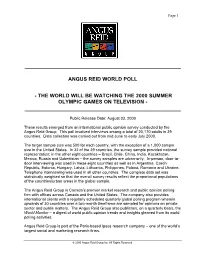 Angus Reid World Poll