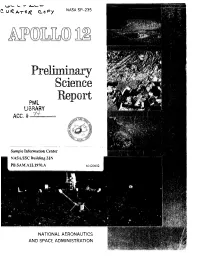 Apollo 12 Preliminary Science Report NASA SP-235