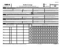 Form 1095-B Health Coverage Department of the Treasury ▶ Do Not Attach to Your Tax Return
