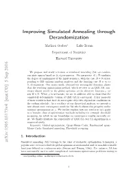 Improving Simulated Annealing Through Derandomization
