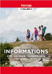 Informations Été | Sommer | Summer 2019 Texte D’Introduction Propositions Einführung | Introduction Text De Programmes
