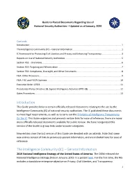 Introduction the Intelligence Community (IC) – General Information