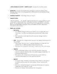 LIBRETTO LOOP” (Created by Todd Woodard)