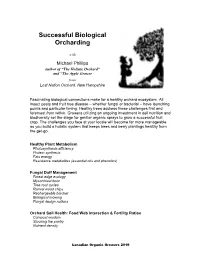 Successful Biological Orcharding