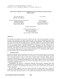 A Decision Support Tool for Port Planning Based on Monte Carlo Simulation