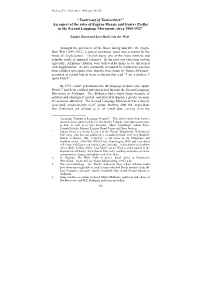 An Aspect of the Roles of Eugène Marais and Gustav Preller in the Second Language Movement, Circa 1905-1927*