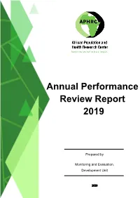 Annual Performance Review Report 2019