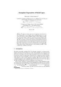 Exemplaric Expressivity of Modal Logics