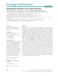 Exposing the Structure of an Arctic Food Web Helena K