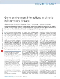 Gene-Environment Interactions in Chronic Inflammatory Disease
