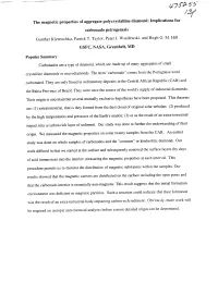 The Magnetic Properties of Aggregate Polycrystalline Diamond: Implications For