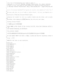 ' ' This List of METAR/Weather.Com Location
