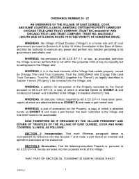 1 Ordinance Number 20