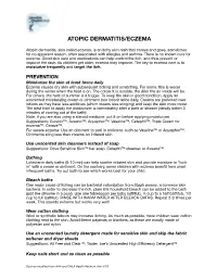 Atopic Dermatitis/Eczema