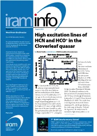High Excitation Lines of HCN and HCO+ in the Cloverleaf Quasar
