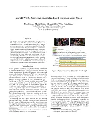 Knowit VQA: Answering Knowledge-Based Questions About Videos
