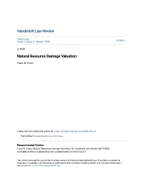 Natural Resource Damage Valuation
