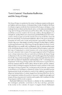 Paschasius Radbertus and the Song of Songs