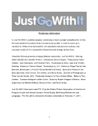 1 Production Information in Just Go with It, a Plastic Surgeon