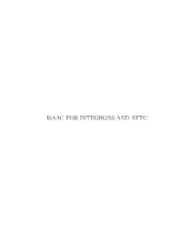 Isaac for Integrons and Attc Isaac: an Improved Structural Annotation of Attc
