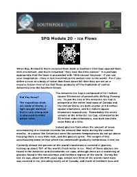 SPQ Module 20 – Ice Flows
