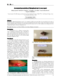 An Unusual Presentation of Thyroglossal Cyst -A Case Report