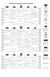 ️ Programming Schedule (PDF)