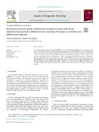 Retroperitoneal Low Grade Endometrial Stromal Sarcoma With