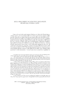 Sulla Riscoperta Di Ludovico De Donati: Spunti Dal Fondo Caffi *