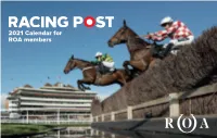 2021 Calendar for ROA Members EDWARD WHITAKER (RACINGPOST.COM/PHOTOS) for the LOVE of RACING