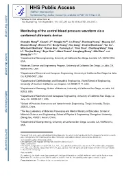 Monitoring of the Central Blood Pressure Waveform Via a Conformal Ultrasonic Device