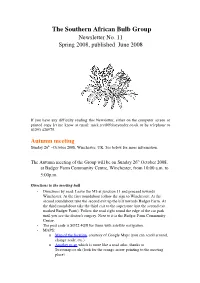 Newsletter No. 11 Spring 2008, Published June 2008
