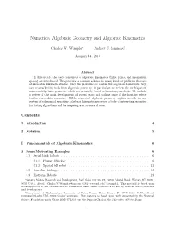 Numerical Algebraic Geometry and Algebraic Kinematics