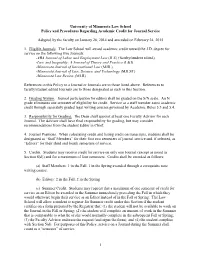 Policy and Procedures Regarding Academic Credit for Journal Service